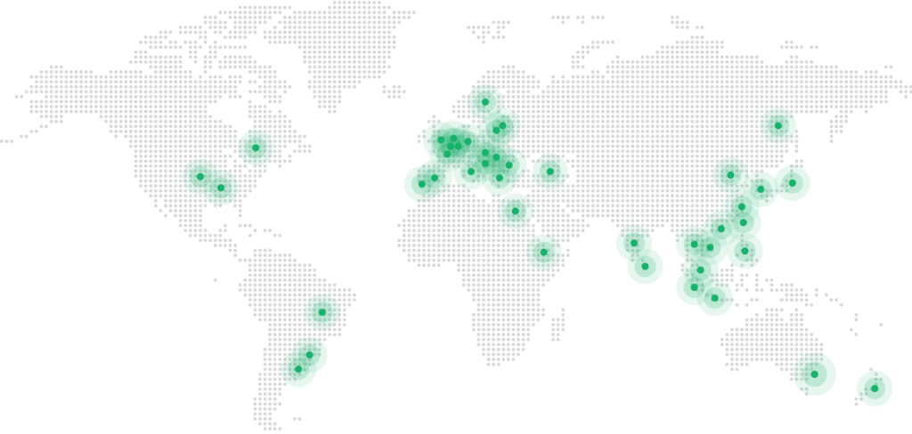 World map of George Clinical locations