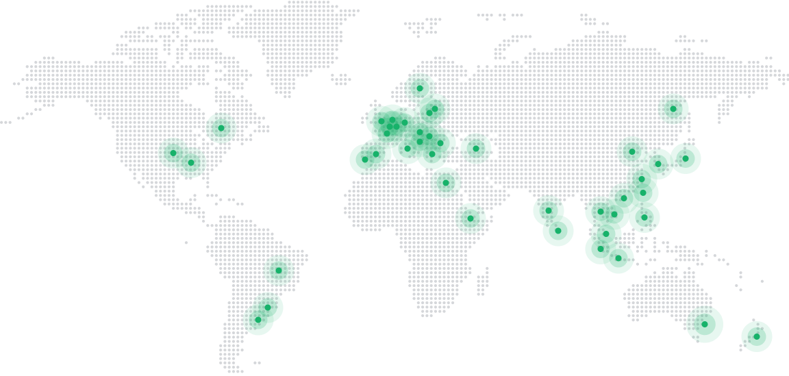 World map of George Clinical locations